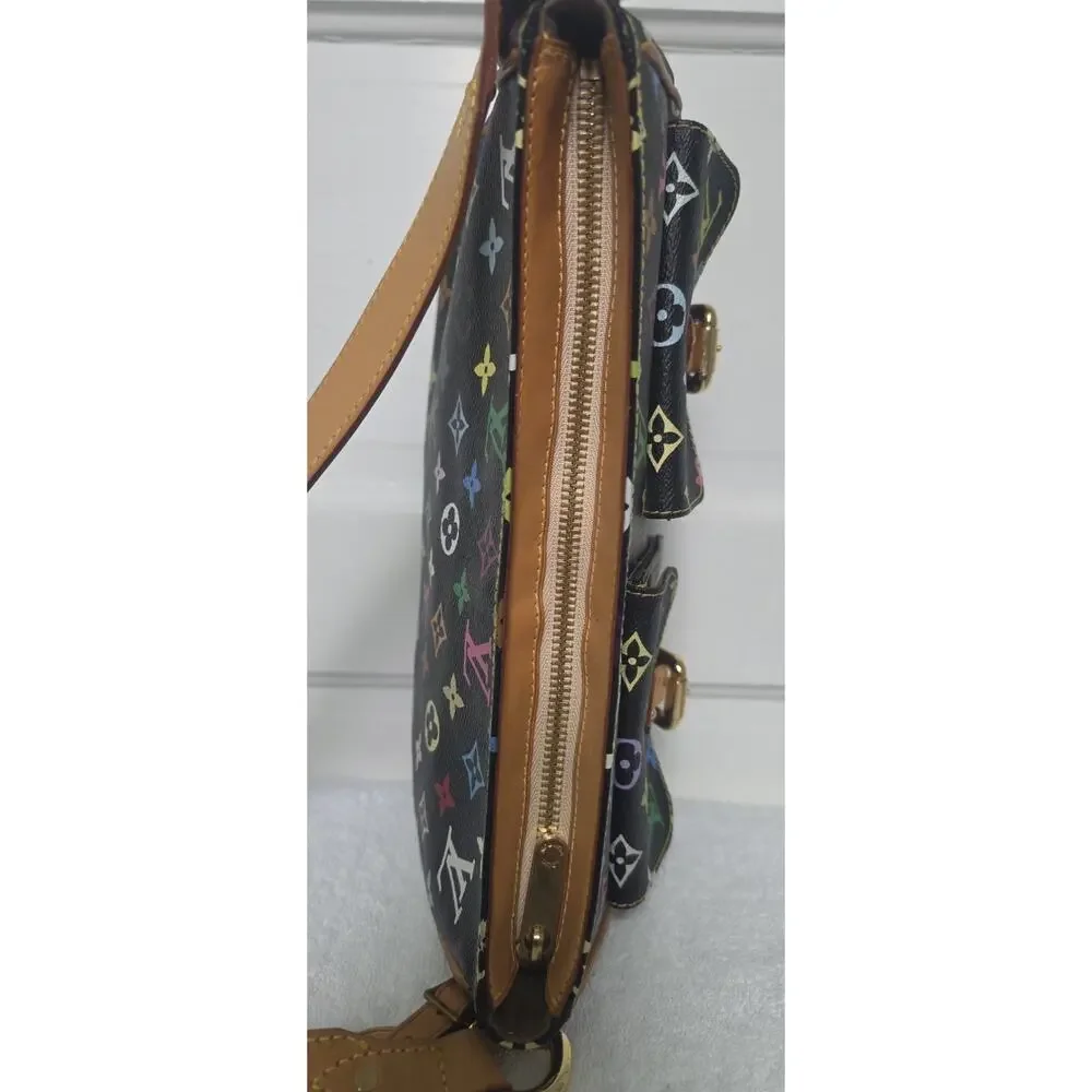 Louis Vuitton Monogram Multicolore Black Murakami Rina Crossbody w/COA